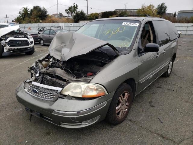 2FMZA52402BA09585 - 2002 FORD WINDSTAR S TAN photo 2