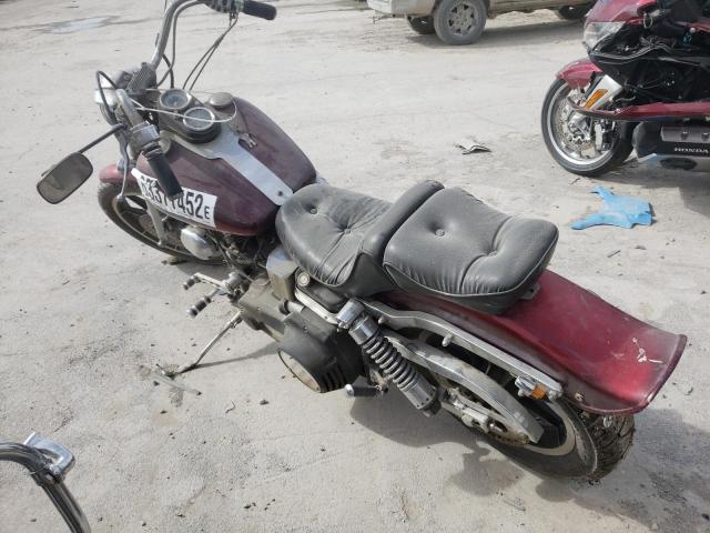 7G50862H9 - 1979 HARLEY-DAVIDSON MOTORCYCLE BURGUNDY photo 3