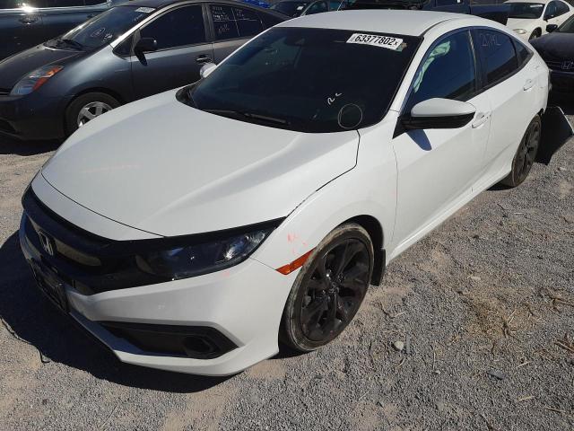 19XFC2F87LE204235 - 2020 HONDA CIVIC SPOR WHITE photo 2