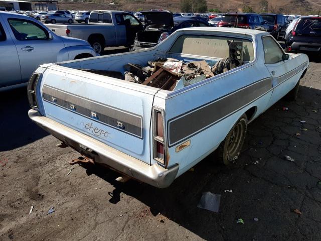 2A48S273835 - 1972 FORD RANCHERO BLUE photo 4