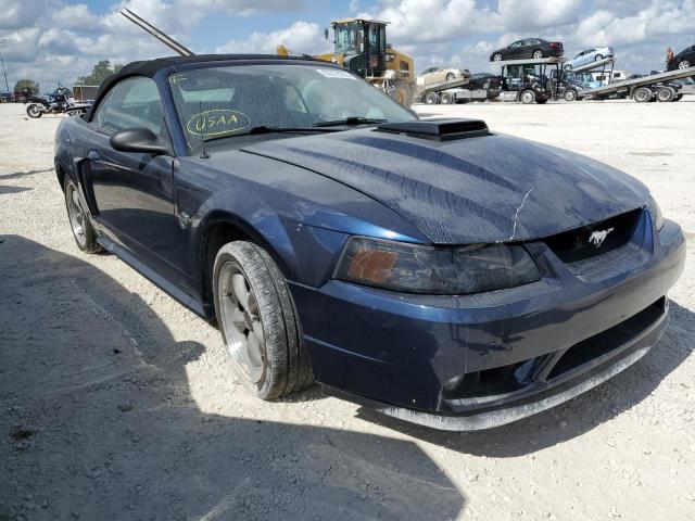 1FAFP45X12F237542 - 2002 FORD MUSTANG GT BLUE photo 1