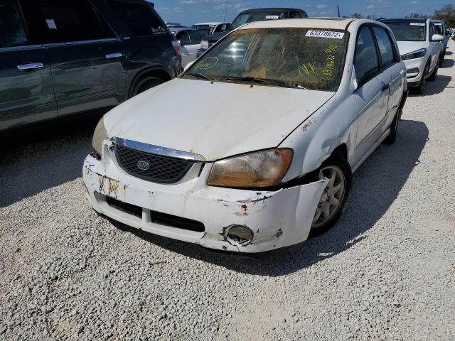 KNAFE161365325140 - 2006 KIA SPECTRA5 WHITE photo 2