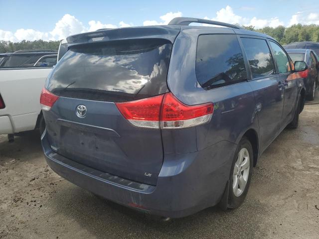 5TDKK3DC0ES502262 - 2014 TOYOTA SIENNA LE BLUE photo 4