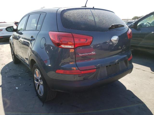 KNDPB3AC2E7664124 - 2014 KIA SPORTAGE B BLUE photo 3