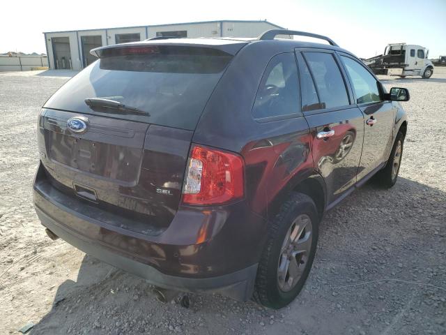 2FMDK3JC9BBB18079 - 2011 FORD EDGE SEL BURGUNDY photo 4