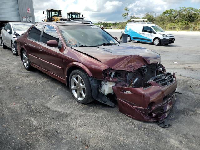 JN1CA31D21T813954 - 2001 NISSAN MAXIMA GXE BURGUNDY photo 1