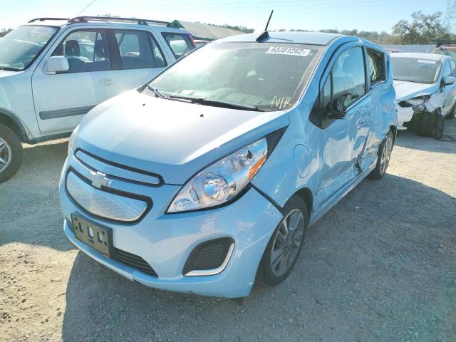 KL8CL6S01FC739821 - 2015 CHEVROLET SPARK EV 2 BLUE photo 2