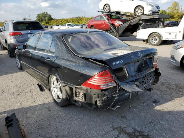 WDBNG76J03A370632 - 2003 MERCEDES-BENZ S 600 BLACK photo 3