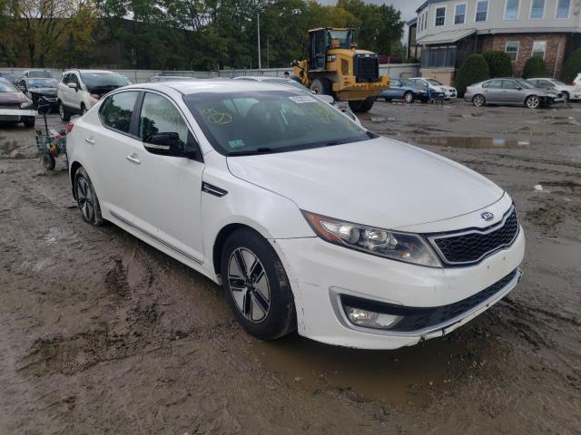 KNAGM4ADXC5014472 - 2012 KIA OPTIMA HYB WHITE photo 1