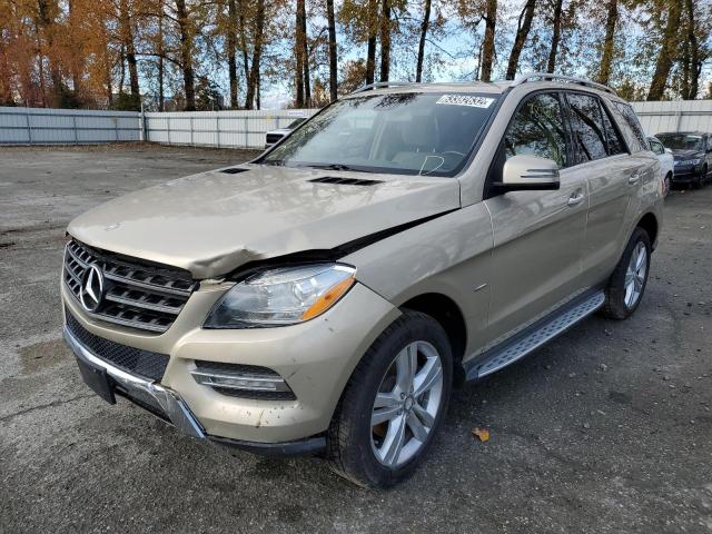 4JGDA5HB0CA012127 - 2012 MERCEDES-BENZ ML 350 4MA CREAM photo 2