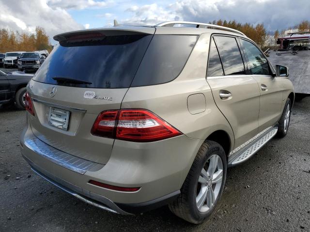 4JGDA5HB0CA012127 - 2012 MERCEDES-BENZ ML 350 4MA CREAM photo 4