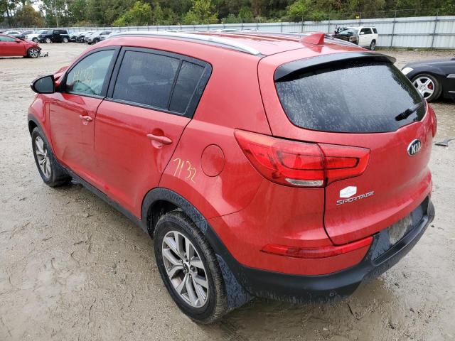 KNDPB3AC7E7574998 - 2014 KIA SPORTAGE B RED photo 3