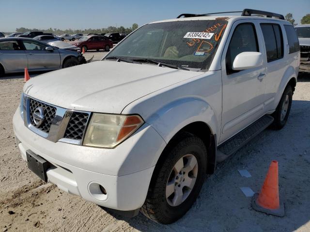 5N1AR18U57C615378 - 2007 NISSAN PATHFINDER WHITE photo 2