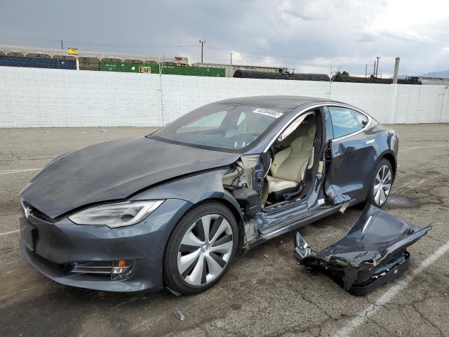 5YJSA1E29LF396666 - 2020 TESLA MODEL S CHARCOAL photo 2