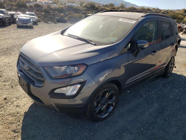 MAJ6P1CL0JC219547 - 2018 FORD ECOSPORT S GRAY photo 2