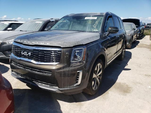 5XYP64HC6NG292824 - 2022 KIA TELLURIDE GREEN photo 2