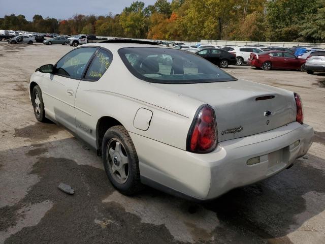 2G1WW12E239317806 - 2003 CHEVROLET MONTE CARL თეთრი ფოტო 3