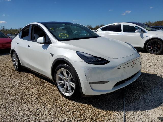 5YJYGAEE1MF145063 - 2021 TESLA MODEL Y أبيض صورة 1