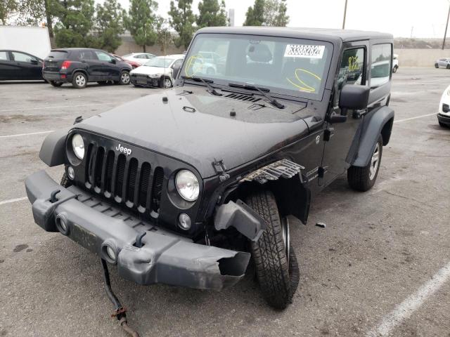 1C4AJWAGXEL103268 - 2014 JEEP WRANGLER S BLACK photo 2