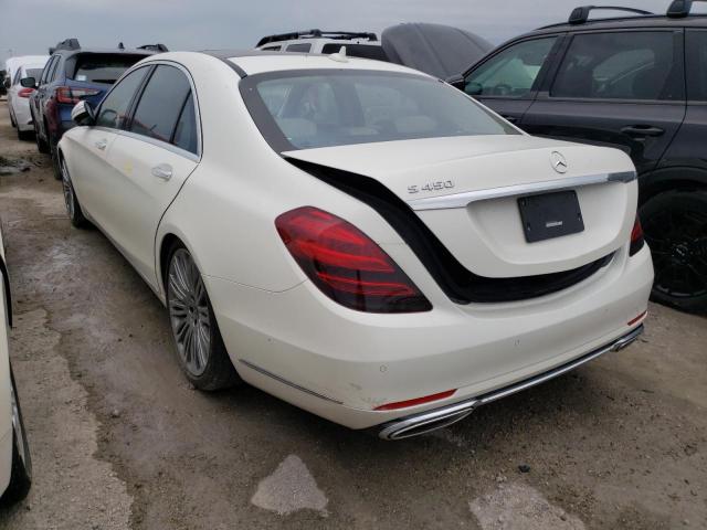 WDDUG6GB6KA438371 - 2019 MERCEDES-BENZ S 450 WHITE photo 3