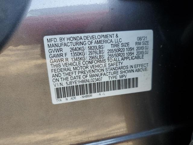 5J8YE1H86NL023407 - 2022 ACURA MDX ADVANC 石墨色 照片 10