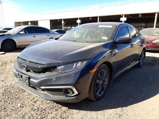 19XFC1F76ME011769 - 2021 HONDA CIVIC EXL Czarny zdjęcie 2