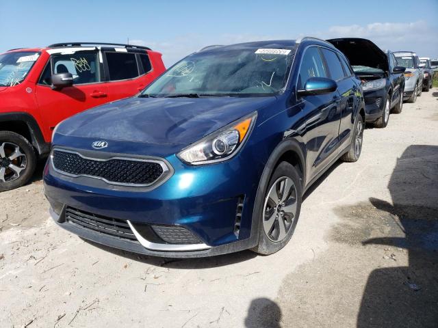 KNDCB3LC0H5066111 - 2017 KIA NIRO FE BLUE photo 2