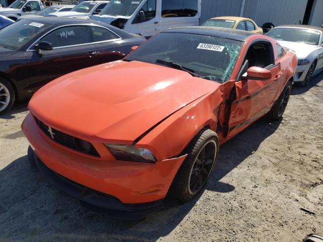 1ZVBP8CU0C5223399 - 2012 FORD MUSTANG BO ORANGE photo 2