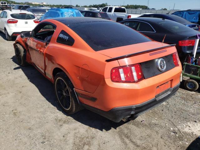 1ZVBP8CU0C5223399 - 2012 FORD MUSTANG BO ORANGE photo 3