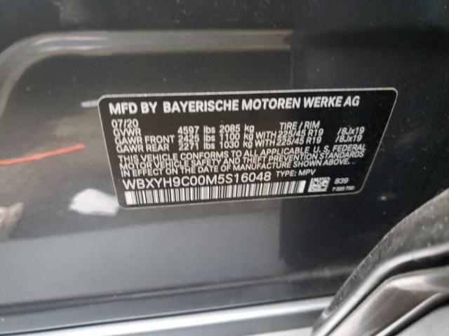 WBXYH9C00M5S16048 - 2021 BMW X2 SDRIVE2 灰色 照片 10