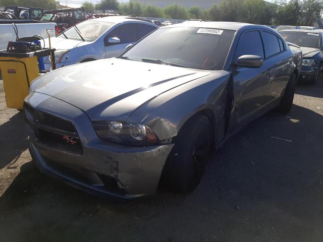 2B3CM5CT1BH610803 - 2011 DODGE CHARGER R/ GRAY photo 2