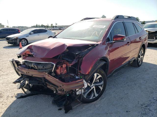 4S4BTAMC0N3130534 - 2022 SUBARU OUTBACK LI RED photo 2