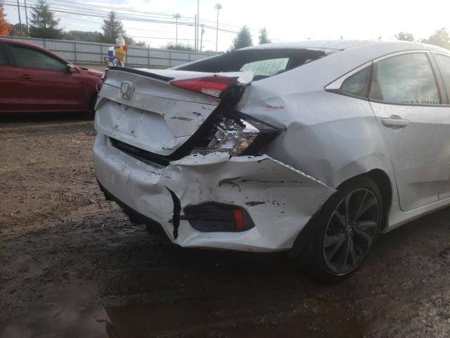 2HGFC2F80MH540039 - 2021 HONDA CIVIC SPOR WHITE photo 9