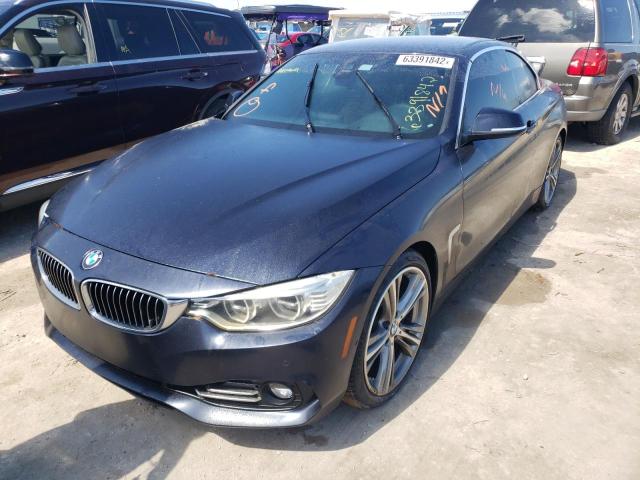 WBA3T3C51FP738013 - 2015 BMW 435 I BLUE photo 2