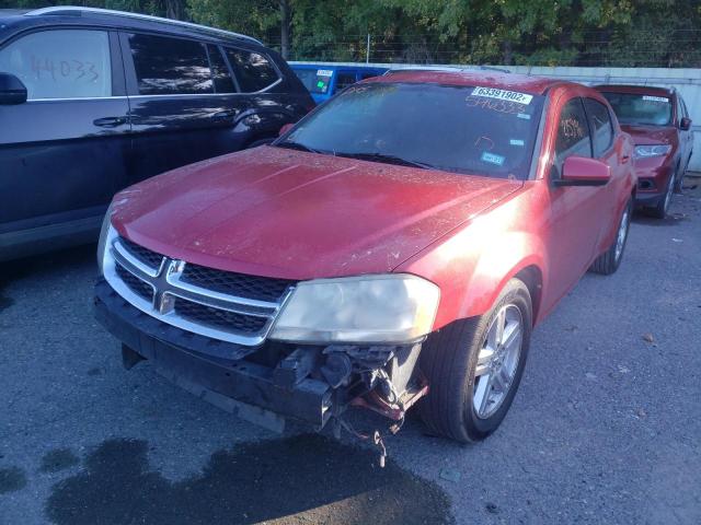 1B3BD2FG9BN546333 - 2011 DODGE AVENGER LU RED photo 2