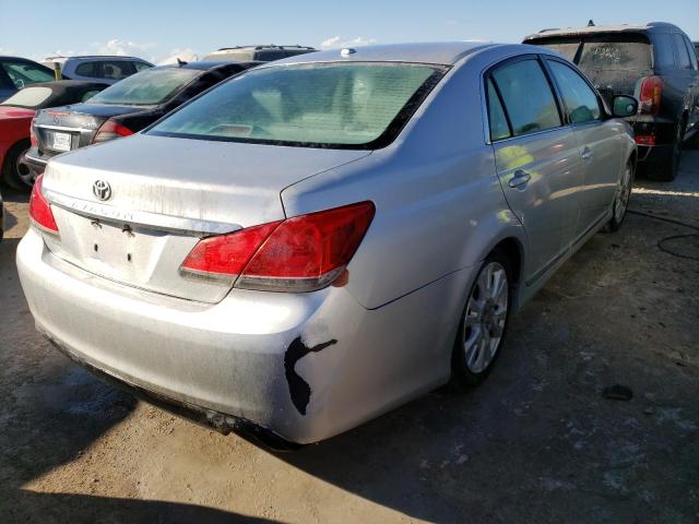 4T1BK3DB8BU381975 - 2011 TOYOTA AVALON BAS SILVER photo 4