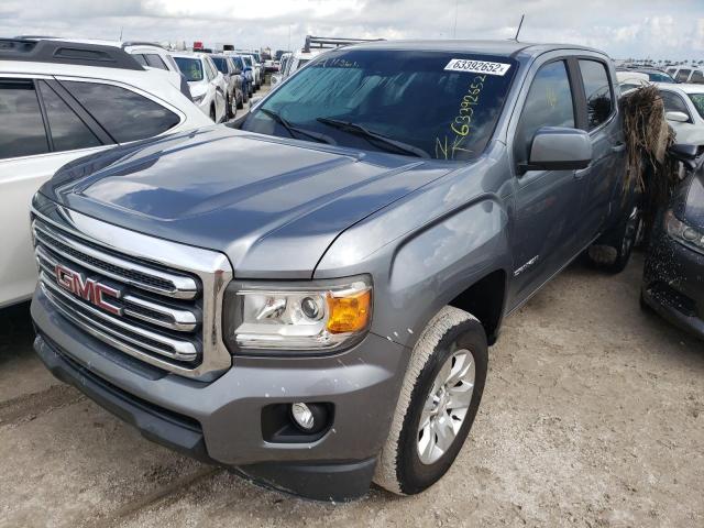 1GTG5CEN7J1283949 - 2018 GMC CANYON SLE GRAY photo 2