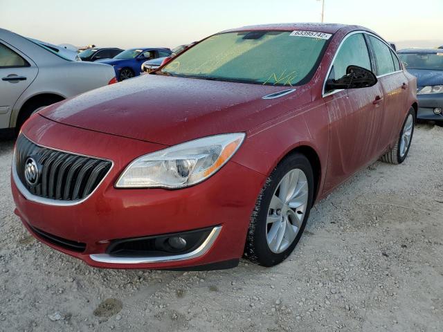 2G4GK5EX3F9183934 - 2015 BUICK REGAL MAROON photo 2