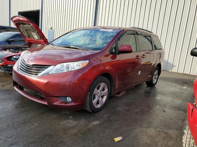 5TDKK3DC1ES489392 - 2014 TOYOTA SIENNA LE BURGUNDY photo 2