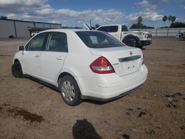 3N1BC11E57L448718 - 2007 NISSAN VERSA S WHITE photo 3