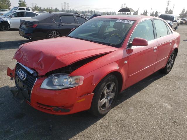 WAUAF78E66A136032 - 2006 AUDI A4 2 TURBO RED photo 2