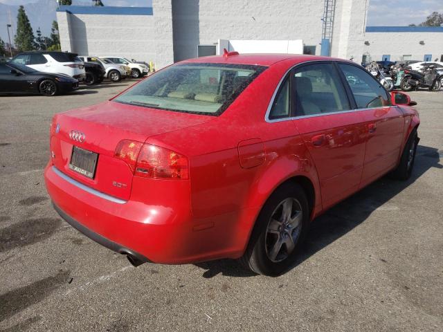 WAUAF78E66A136032 - 2006 AUDI A4 2 TURBO RED photo 4