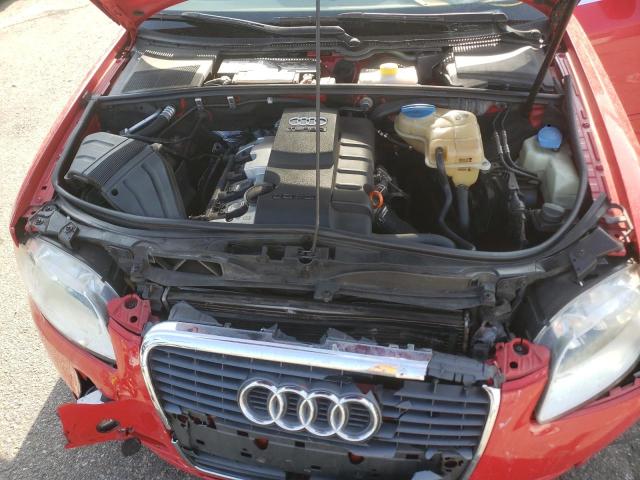 WAUAF78E66A136032 - 2006 AUDI A4 2 TURBO RED photo 7