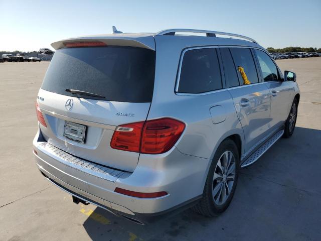 4JGDF6EE2FA470164 - 2015 MERCEDES-BENZ GL 450 4MA SILVER photo 4