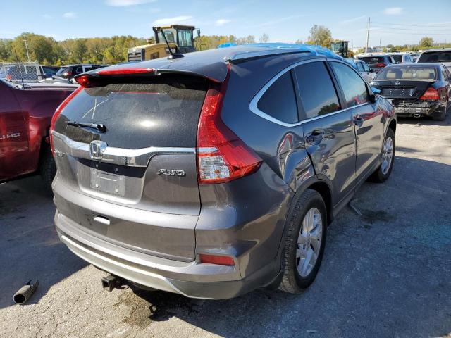 2HKRM4H70FH618161 - 2015 HONDA CR-V EXL GRAY photo 4