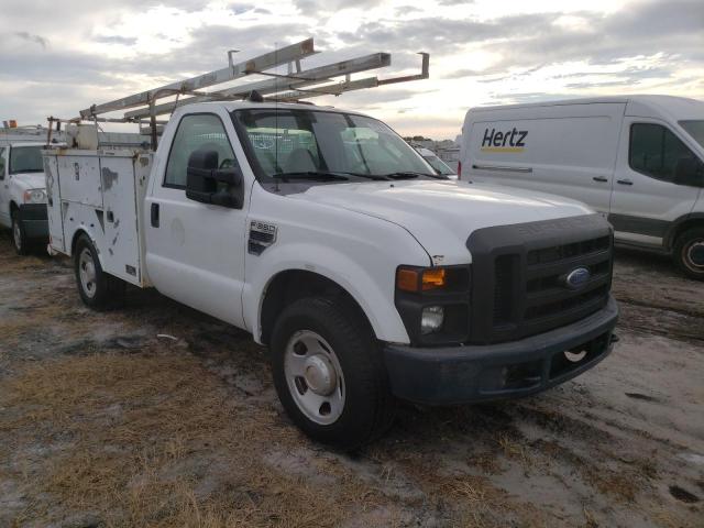 1FDWF305X8EC98508 - 2008 FORD F350 SRW S WHITE photo 1