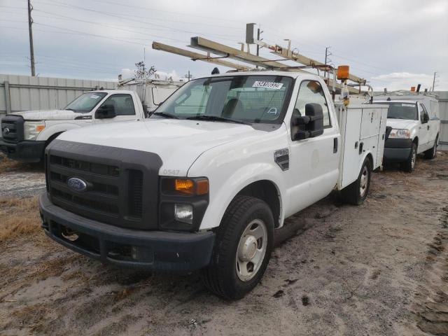 1FDWF305X8EC98508 - 2008 FORD F350 SRW S WHITE photo 2