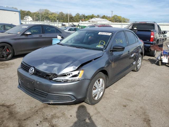 3VW1K7AJ0DM365065 - 2013 VOLKSWAGEN JETTA BASE CHARCOAL photo 2