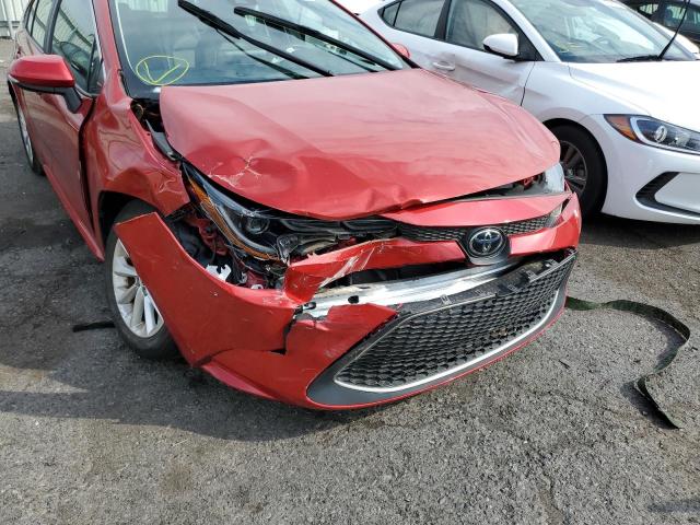 5YFFPRAE3LP098018 - 2020 TOYOTA COROLLA XL RED photo 9