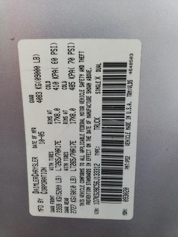 1D7KS28C56J133312 - 2006 DODGE RAM 2500 S SILVER photo 10